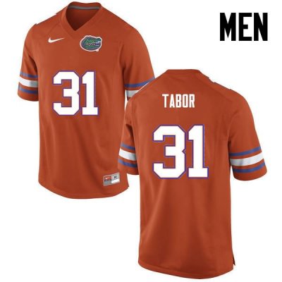 Men's Florida Gators #31 Teez Tabor NCAA Nike Orange Authentic Stitched College Football Jersey CVN2062NX